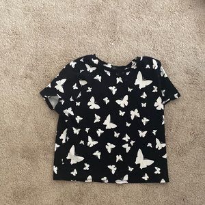 Cropped ribbed T-shirt’s